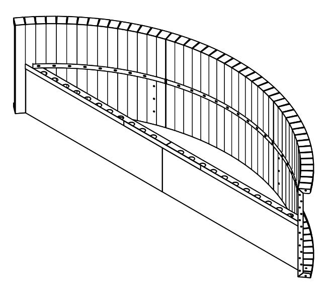 8' Radius Steel Sundeck 42"